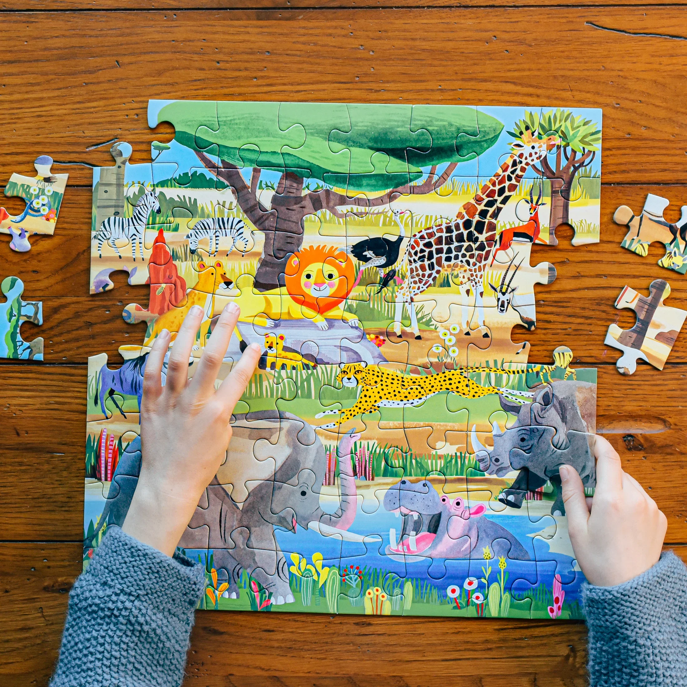 64 Pc Puzzle – Savanna - Image 2