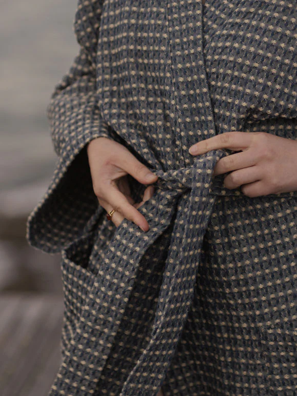 Aalto Womens Robe | Sailor/Butter - Image 4