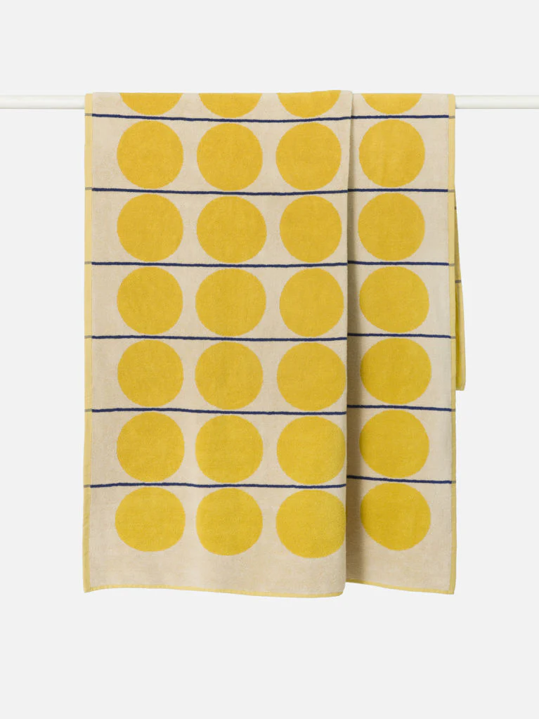 Abacus Beach Towel | Daffodil Cream