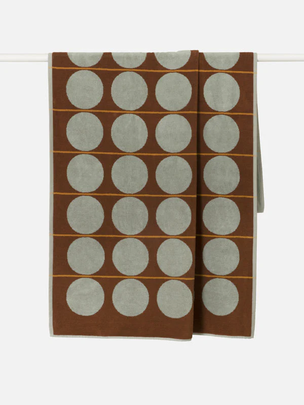 Abacus Beach Towel | Mist Paprika