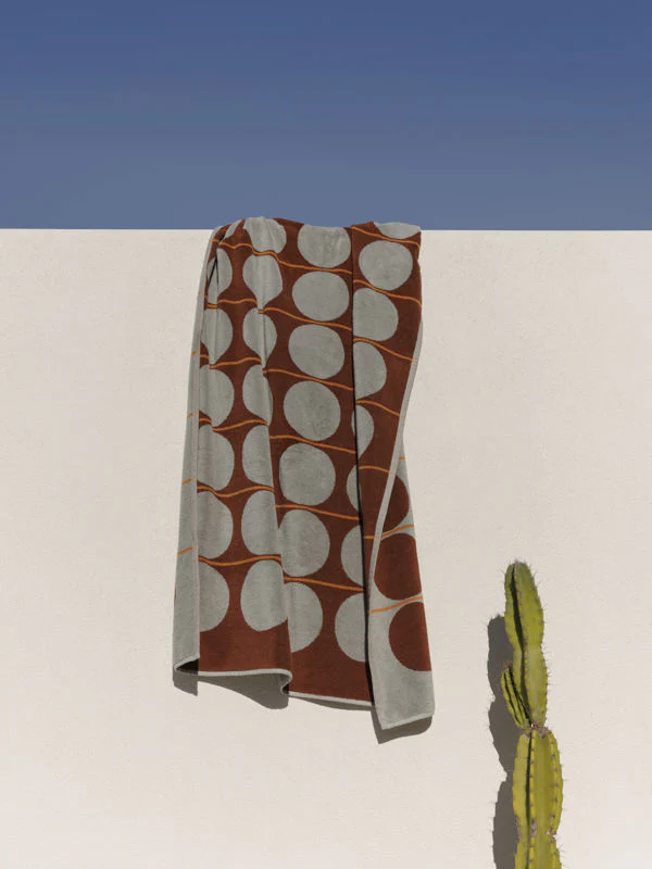 Abacus Beach Towel | Mist Paprika - Image 2