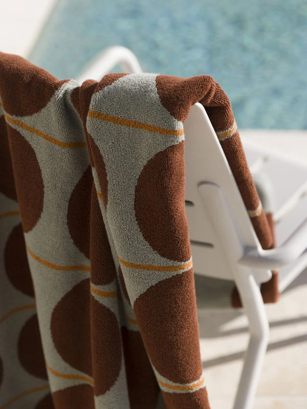 Abacus Beach Towel | Mist Paprika - Image 3