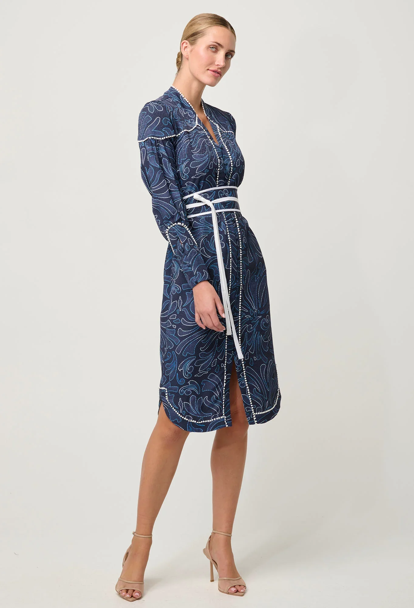 Adela Viscose Dobby Dress | Altamira - Image 2