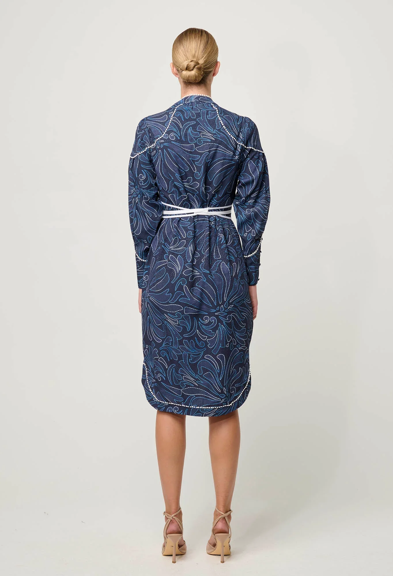 Adela Viscose Dobby Dress | Altamira - Image 4