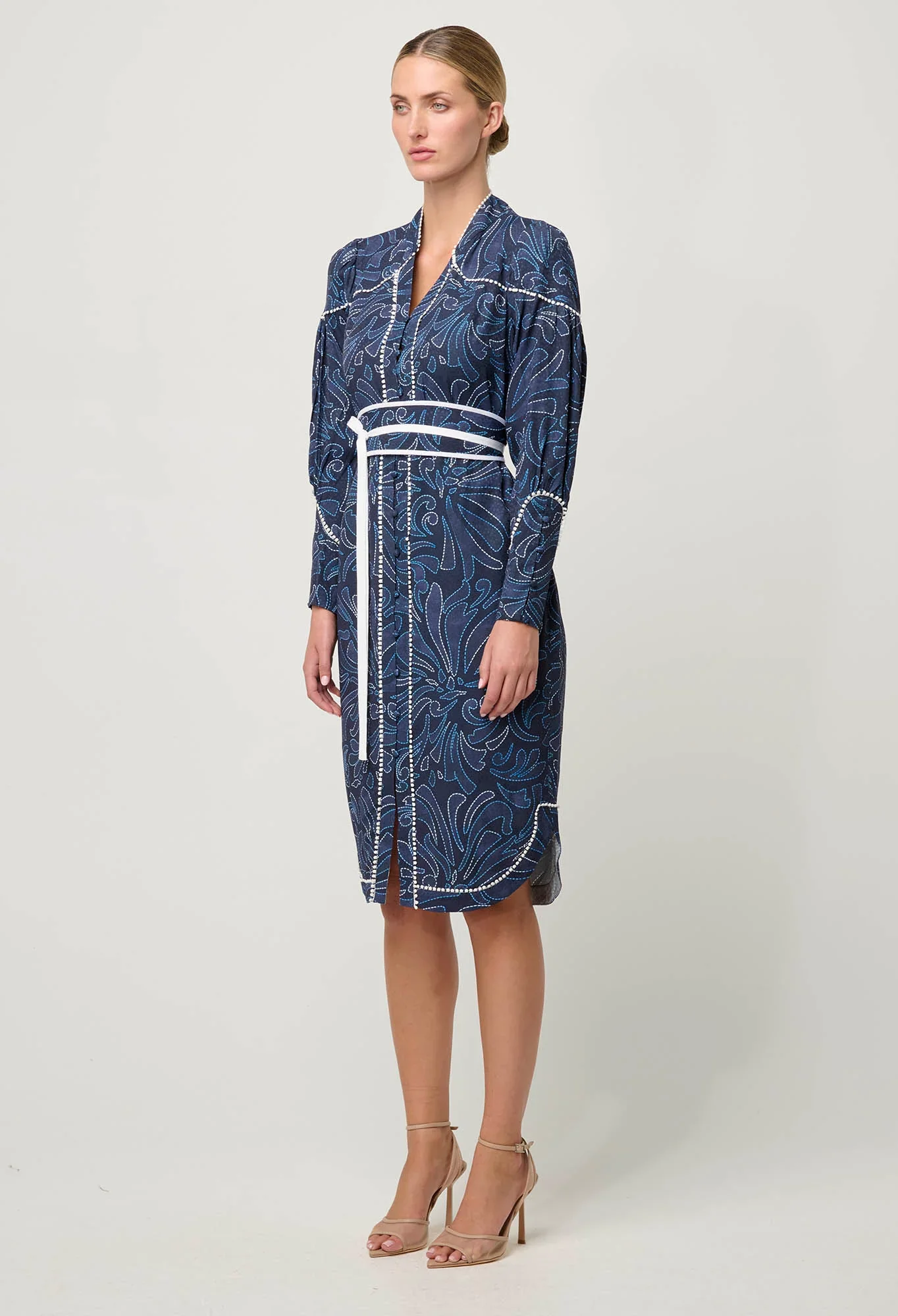 Adela Viscose Dobby Dress | Altamira - Image 8