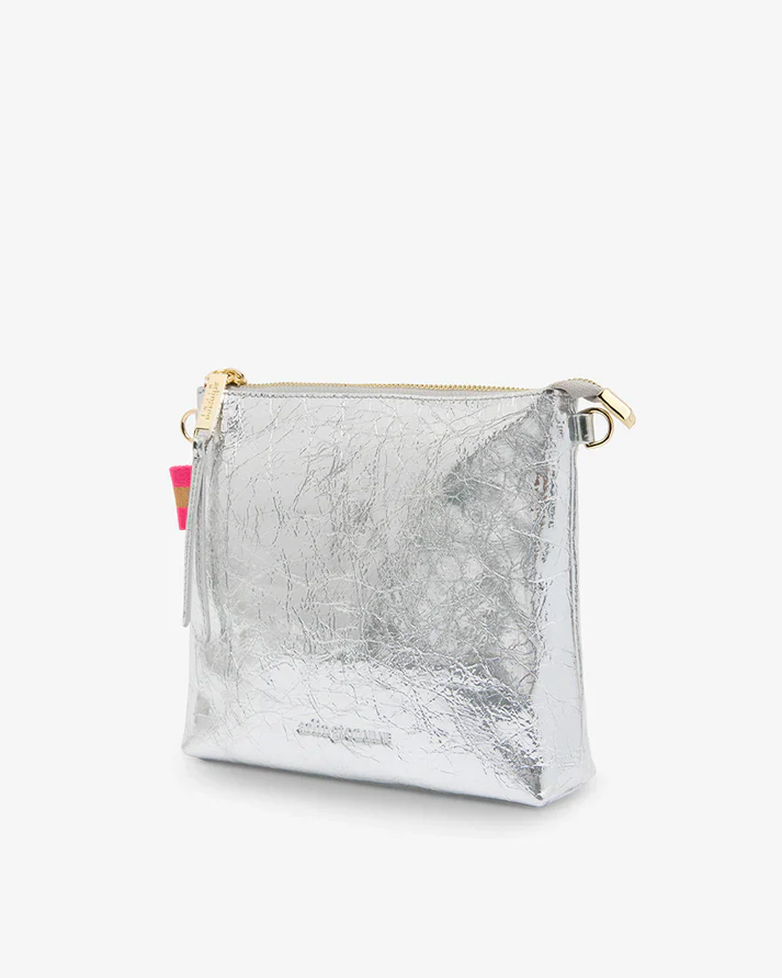 Alexis Crossbody | Silver Crinkle - Image 2