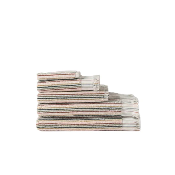 Alice Cotton Bath Mat | Moss/Multi - Image 2
