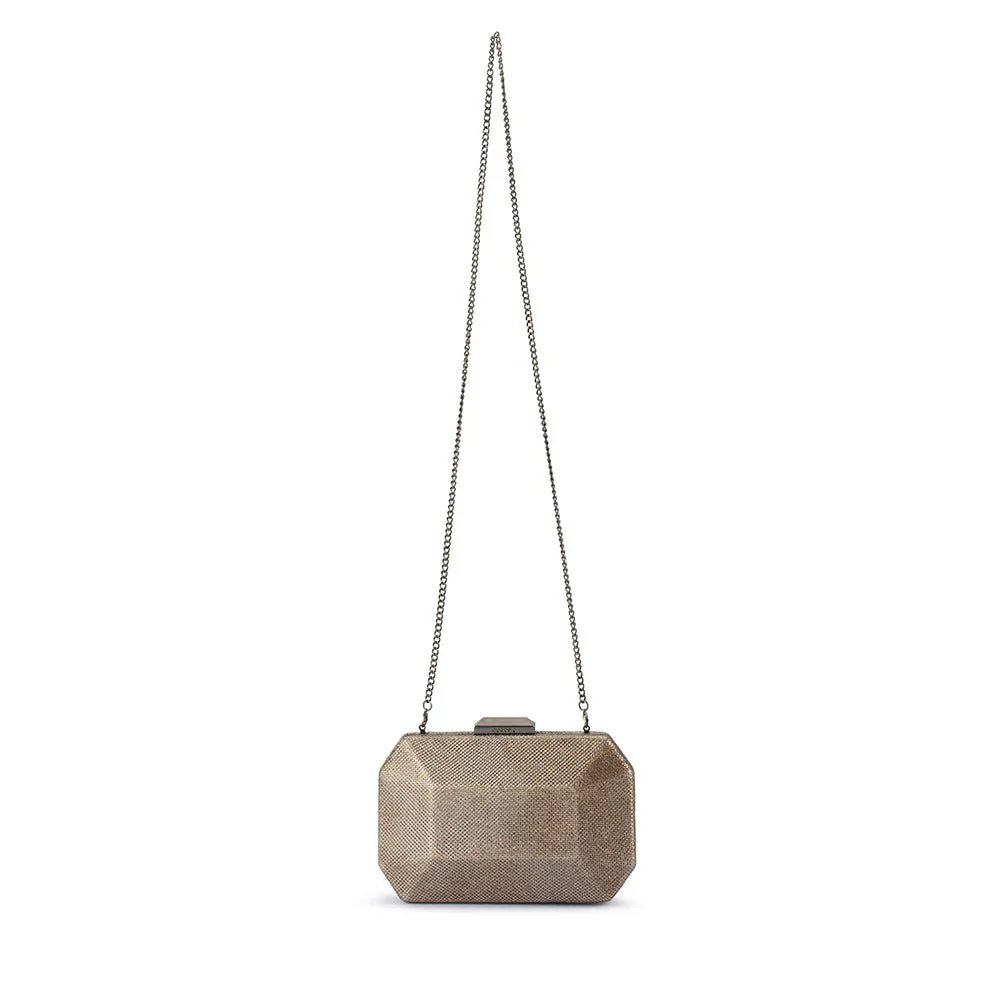 Avery Faceted Clutch | Bronze - Image 3