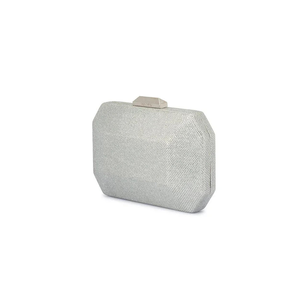 Avery Faceted Clutch | Silver - Image 2