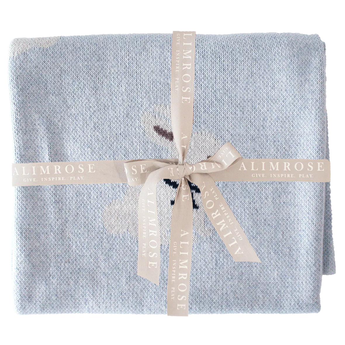 Baby Bunny Blanket Blue - Image 2