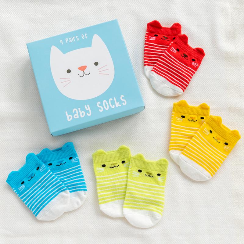 Baby Socks 4 Pairs | Kitten - Image 2
