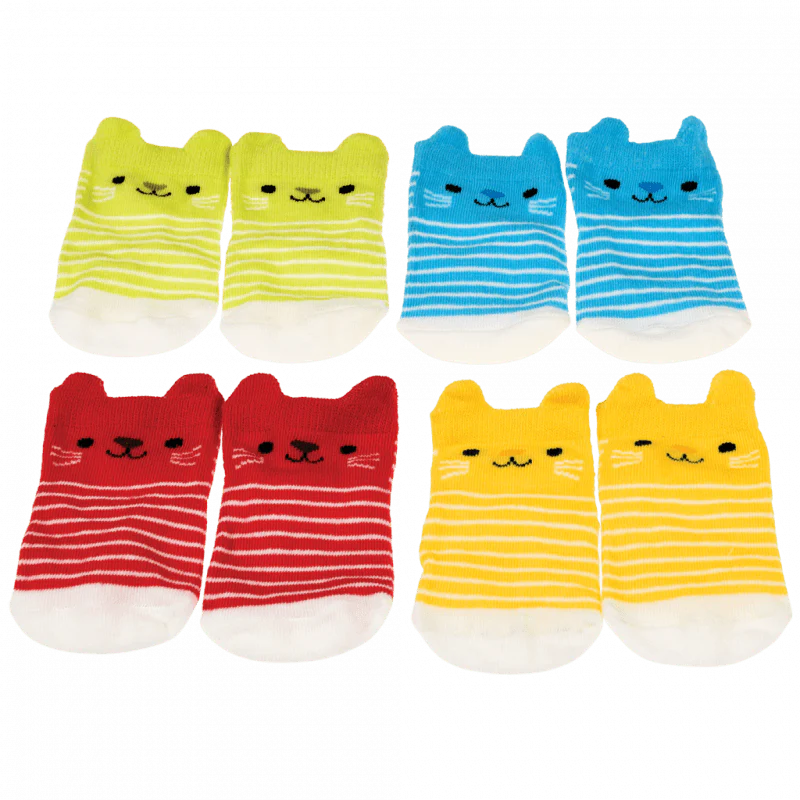 Baby Socks 4 Pairs | Kitten - Image 4