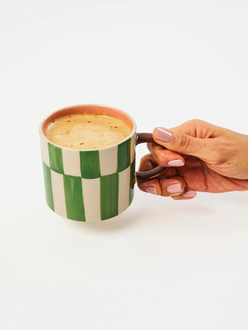Bloomie Check Mug | Green - Image 2