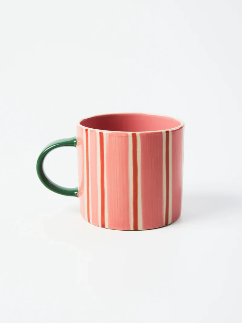 Bloomie Stripe Mug | Pink