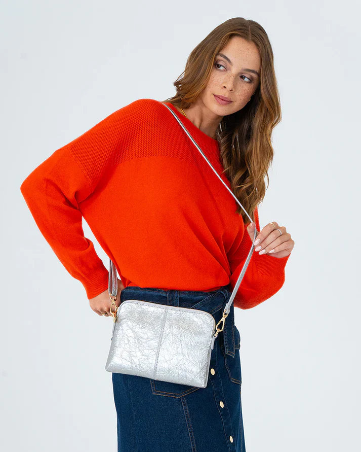 Bowery Wallet | Silver Crinkle - Image 2