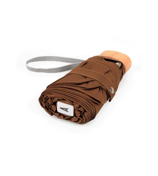 Caramel Brown Micro-Umbrella | Augustine - Image 2