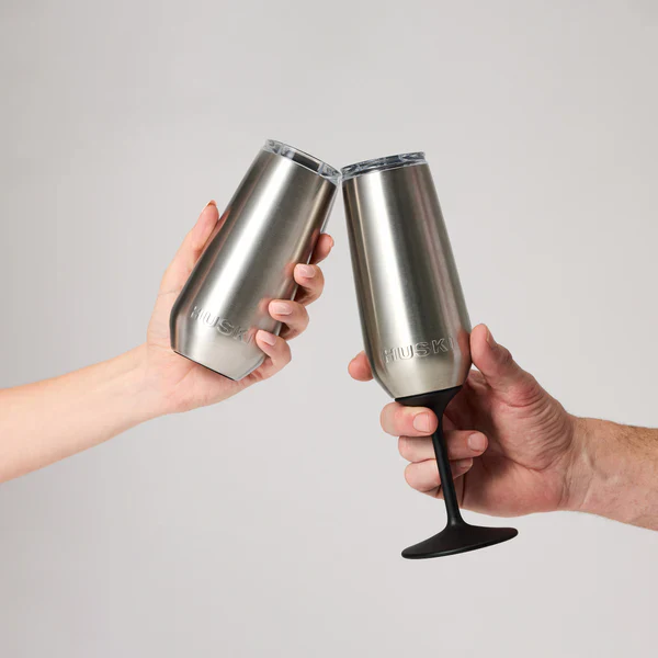 Huski Champagne Flute | Brushed Stainless - Image 4