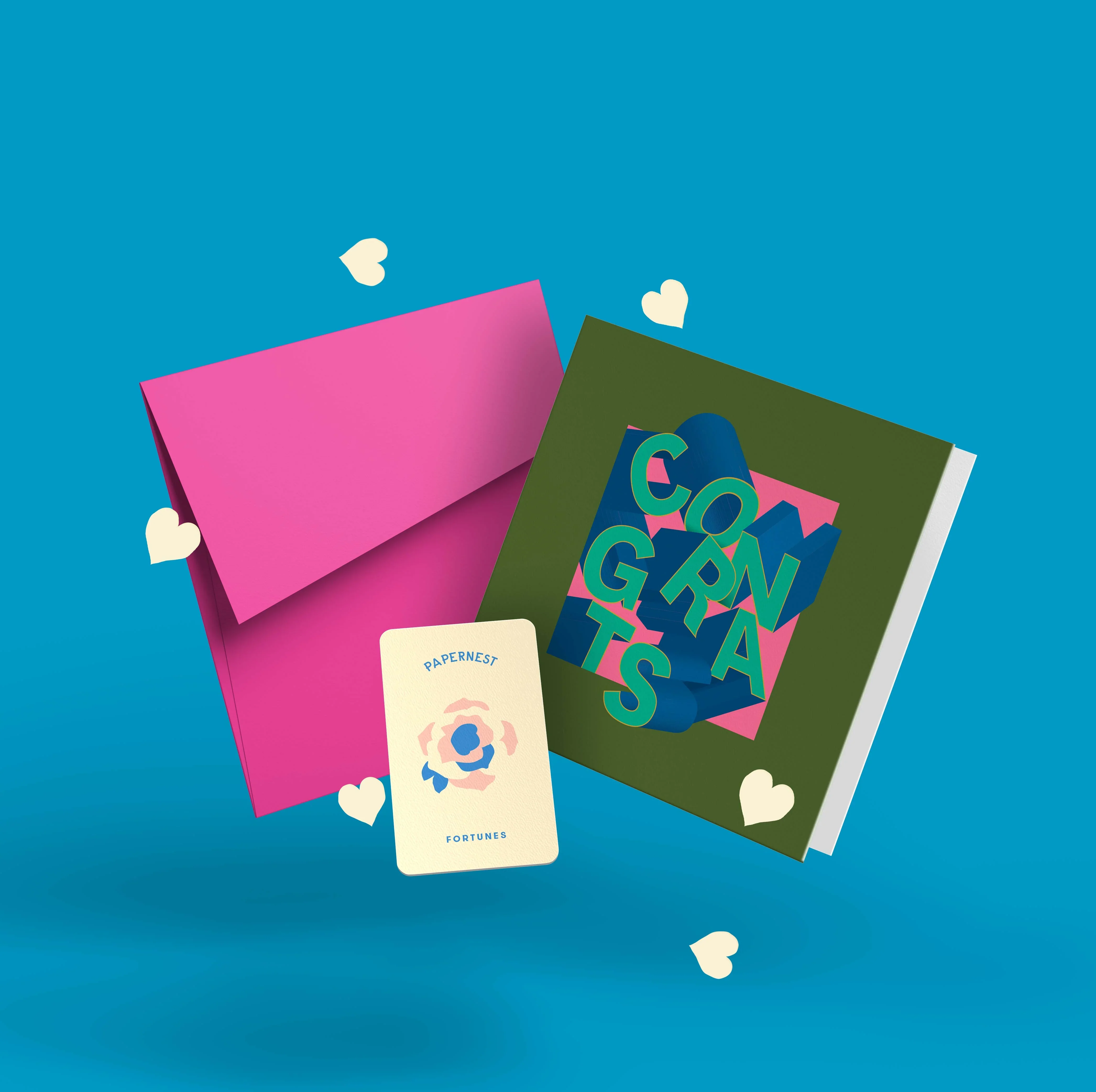 Congrats Dimensional Card | Green - Image 2