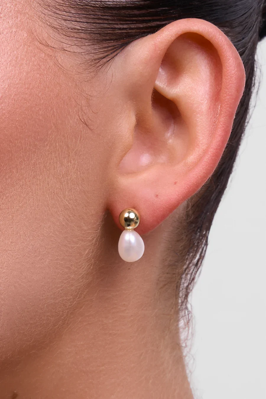 Cove Earring | Gold Pearl - Image 2