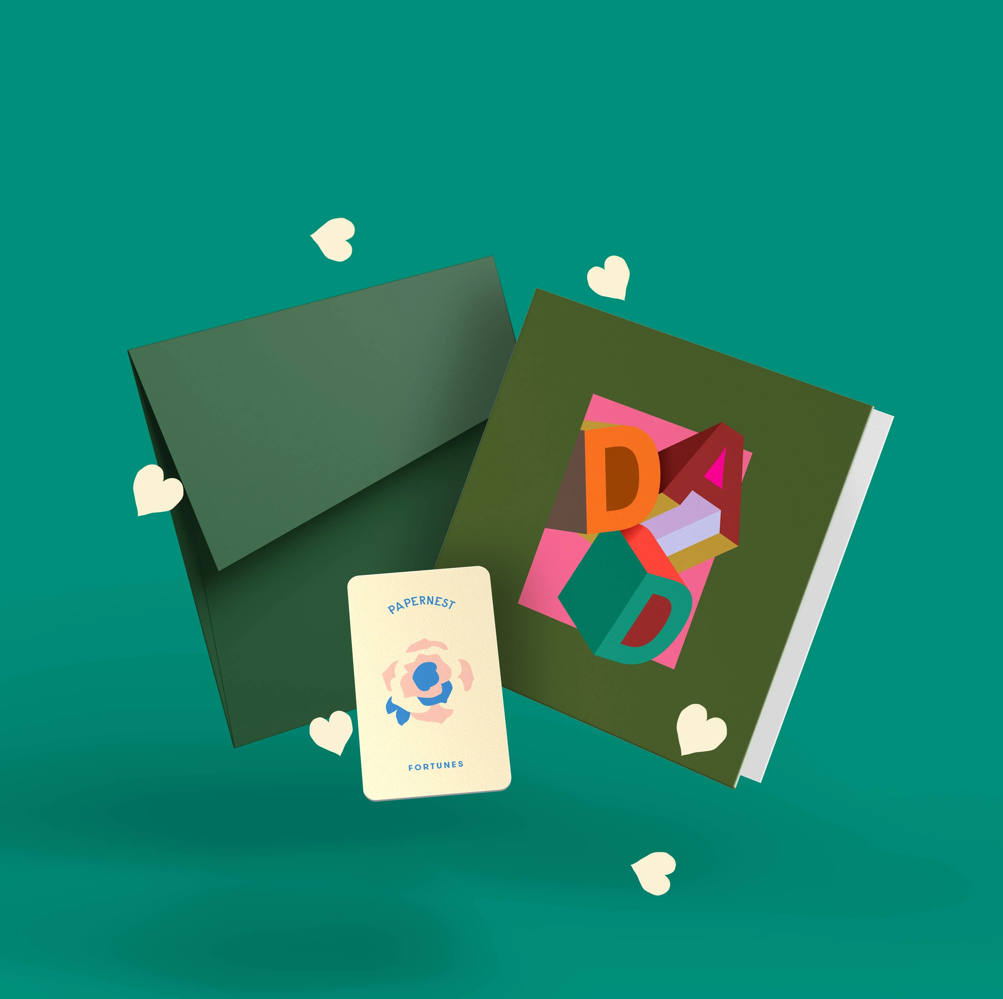 Dad Dimensional Card | Green - Image 2