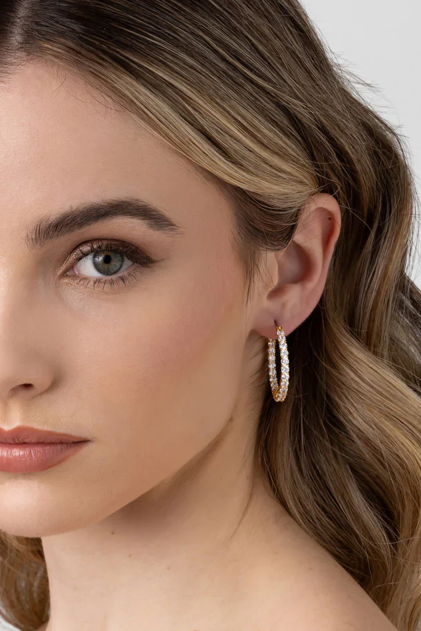 Dolce Vita Rhodium Earring - Image 2