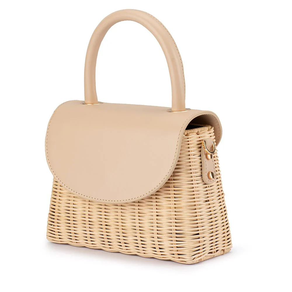 Elle Wicker Top Handle Bag | Natural - Image 5