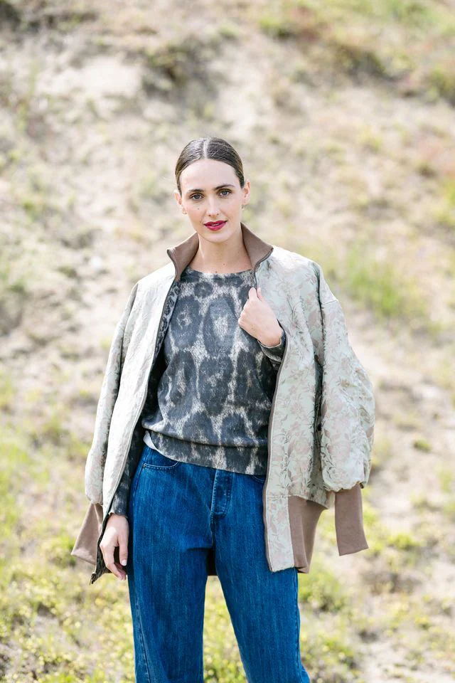 M.A.Dainty Emery Top | Snow Leopard