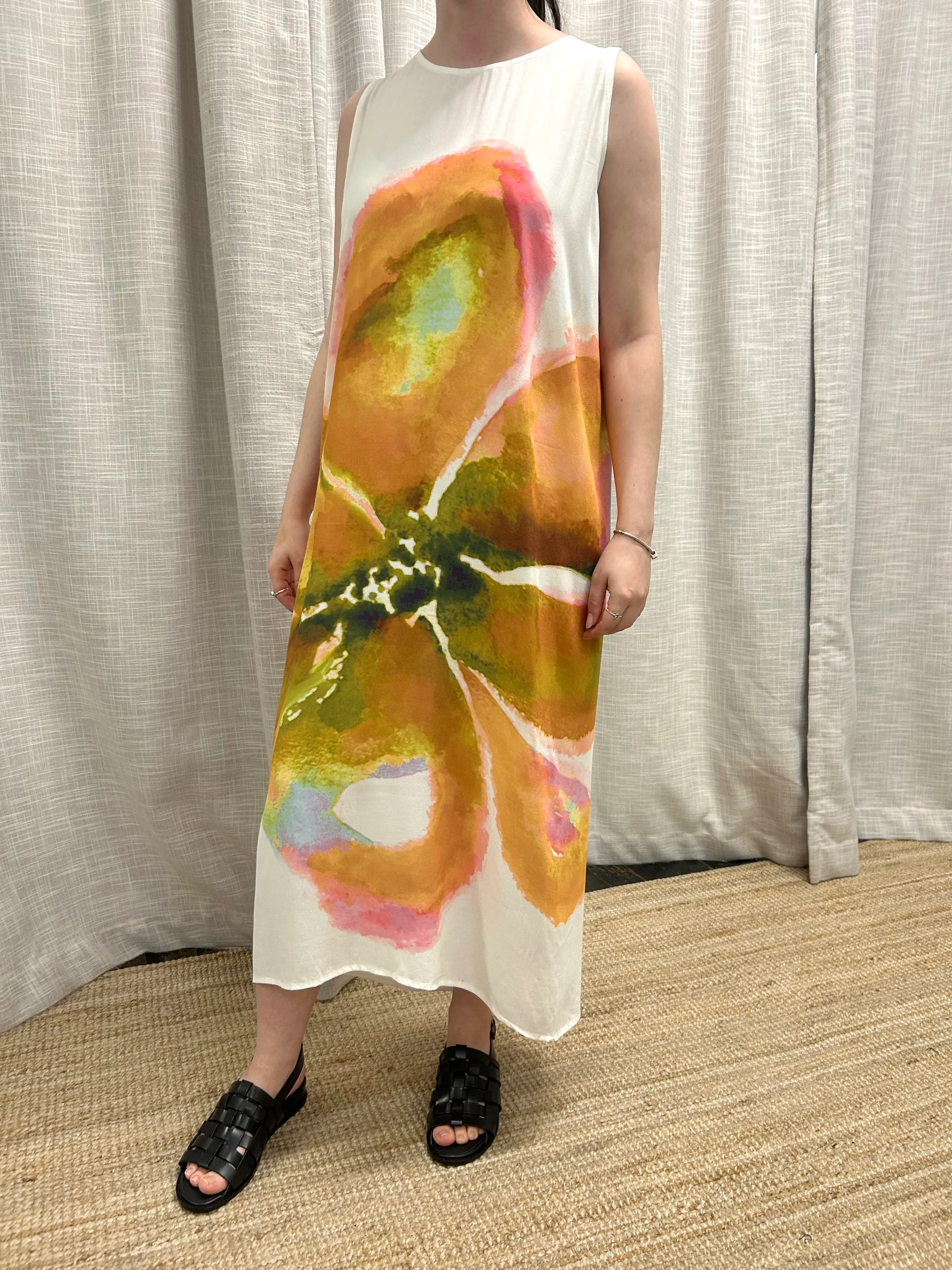 Fleur Midi Dress | White - Image 2
