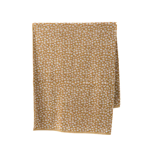 Forget Me Not Cotton Hand Towel | Citron/Nougat - Image 2