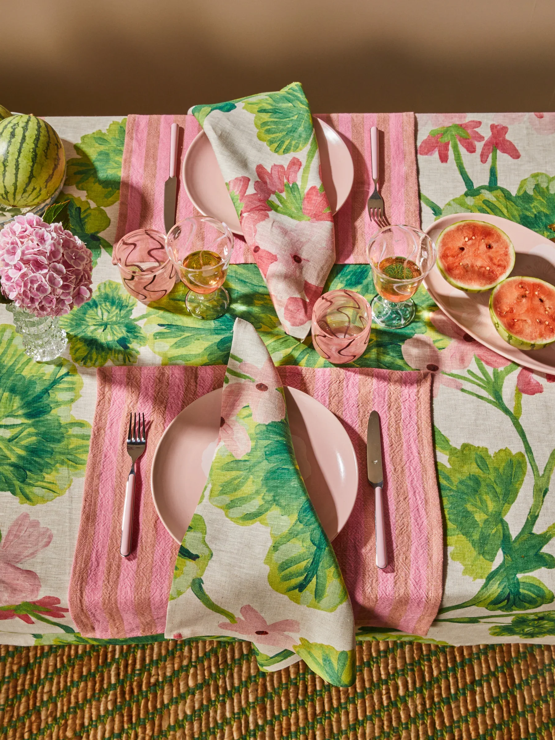 Geranium Multi | Linen Napkins (set of 4)