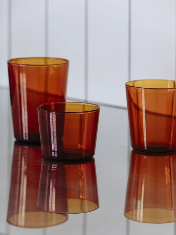 Glass Tumbler 250ml | Amber - Image 2