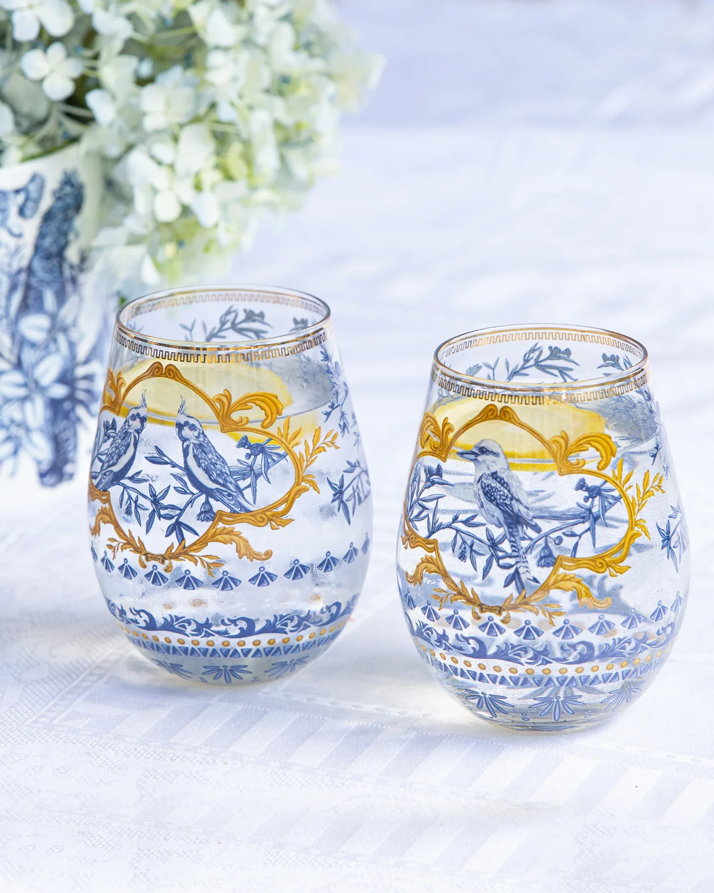 Glass Tumblers Large Pieces of Poetry (Set of 2 Glasses) - Image 3