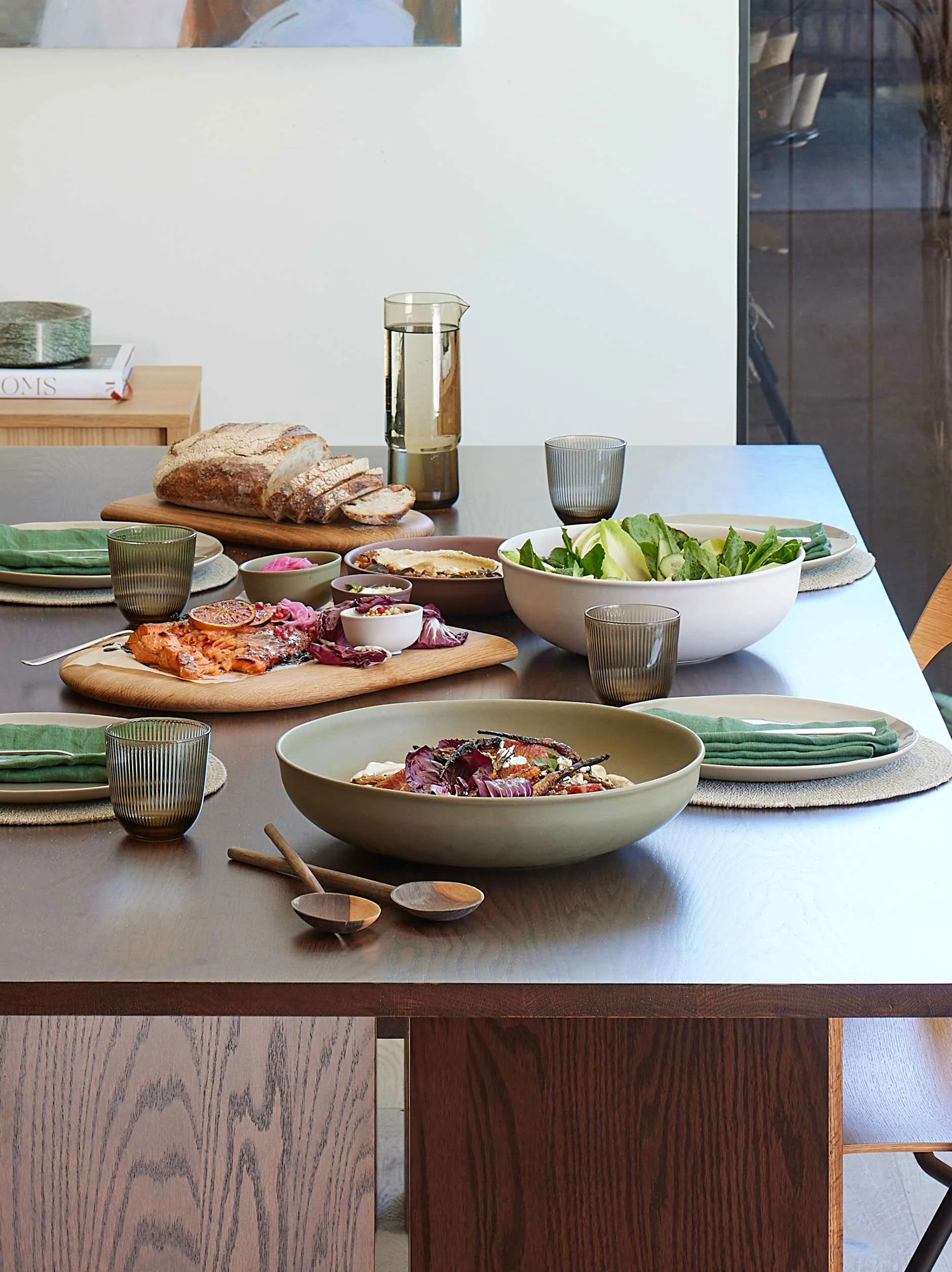Halo Serving Bowl | Low Fennel Large - Image 3