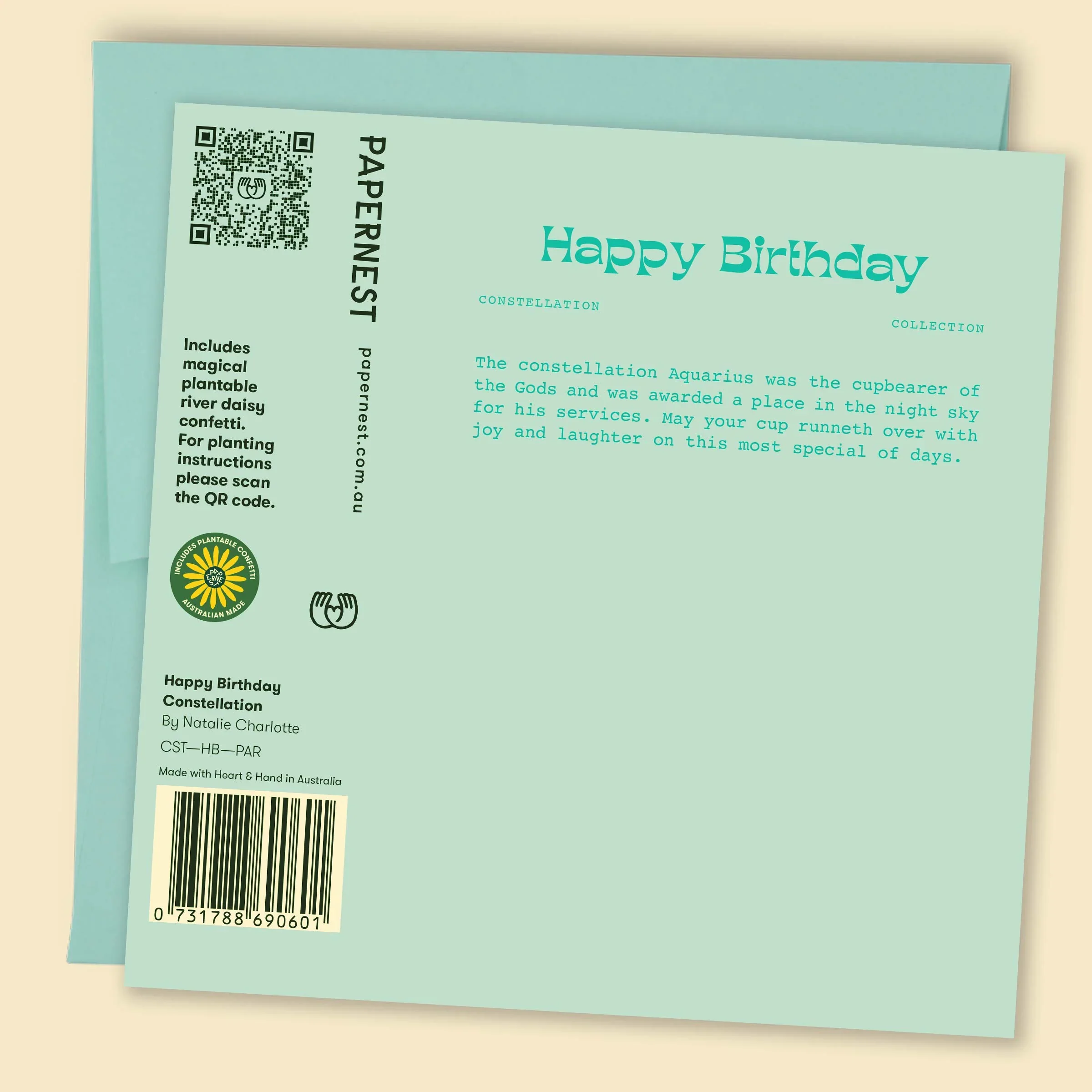 Happy Birthday Constellations Card | Mint - Image 2