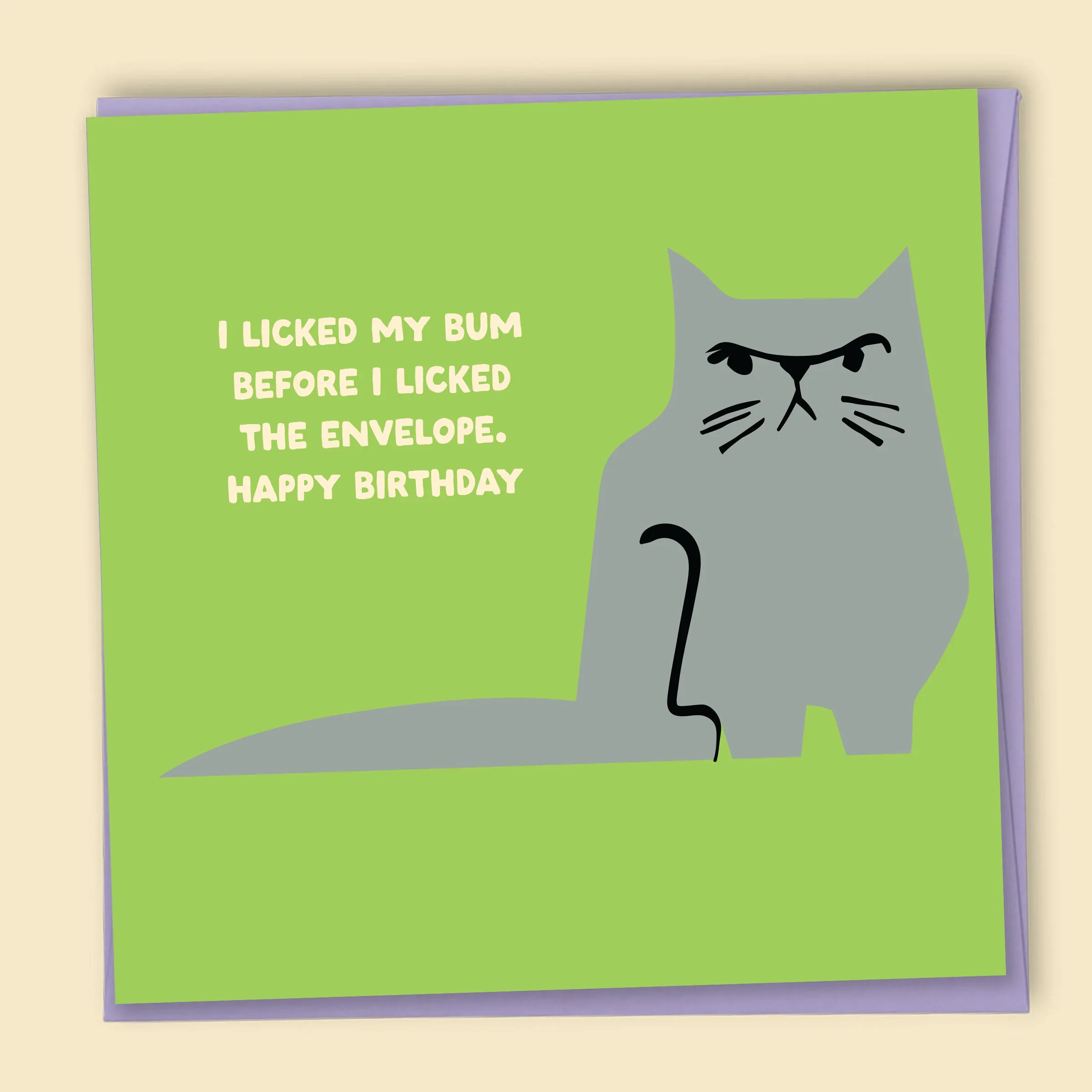 I Licked My Bum Before I Licked The Envelope Card