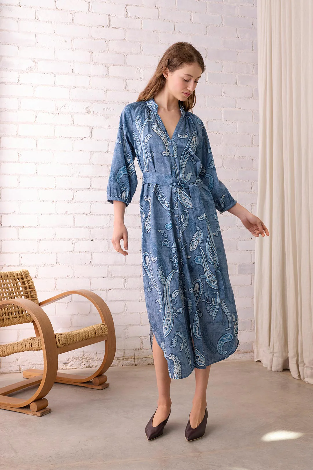 Indie Fleetwood Midi Dress | Denim - Image 3