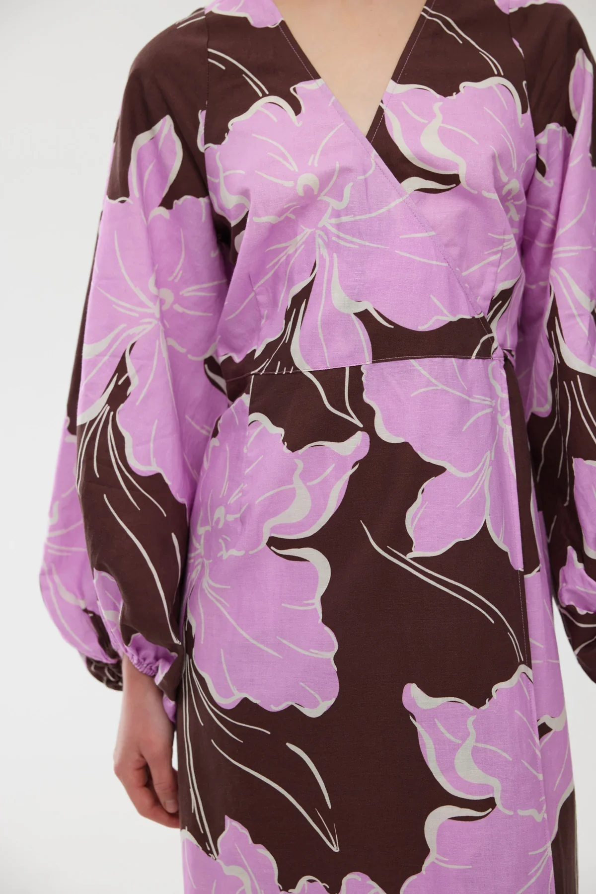 Ines Wrap Dress | Magnolia Bloom - Image 3