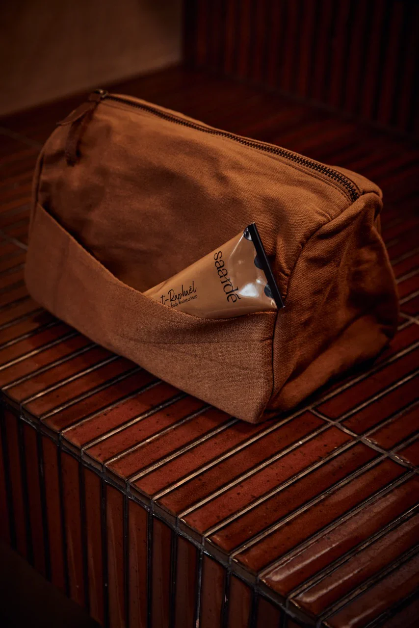 Journey Toiletry Canvas Bag | Cinnamon