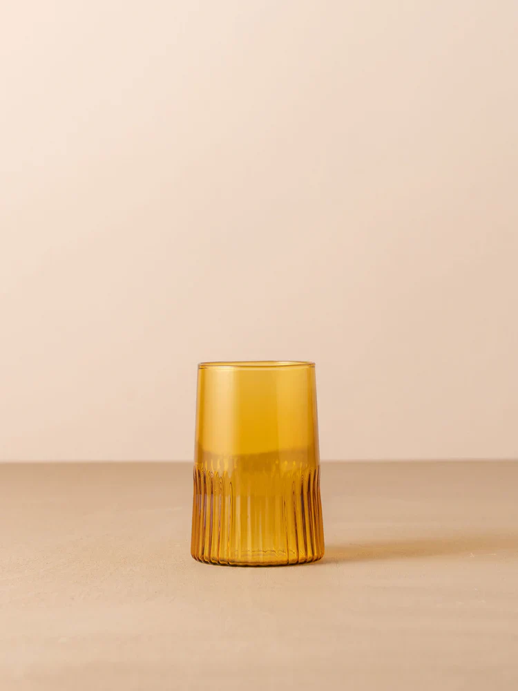 Kairos Large Water Glass | Yellow Topaz | Set of 2 - Image 5
