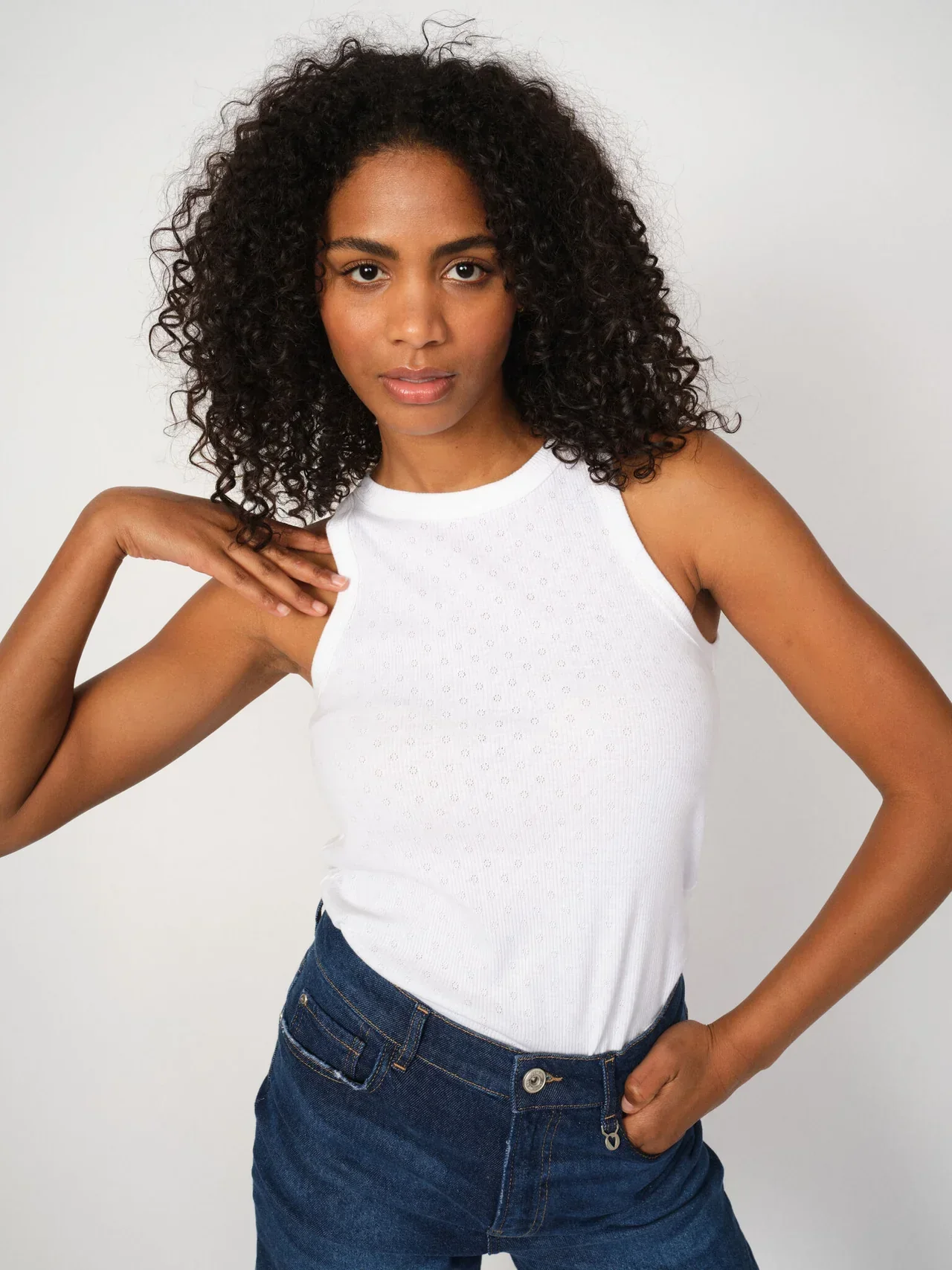 Lago Tank Top | White - Image 2