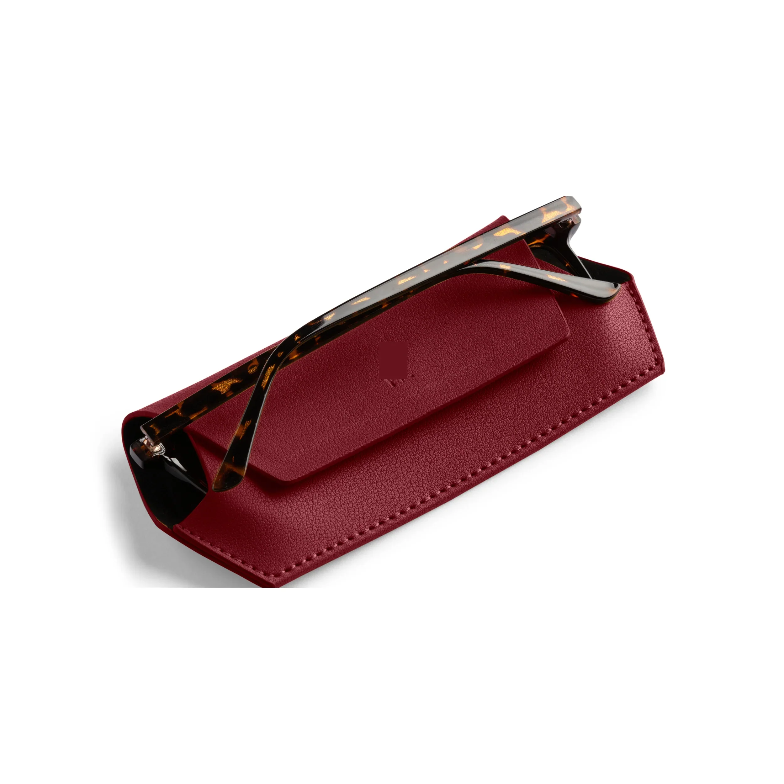 Leather Glasses Case | Burgundy - Image 6