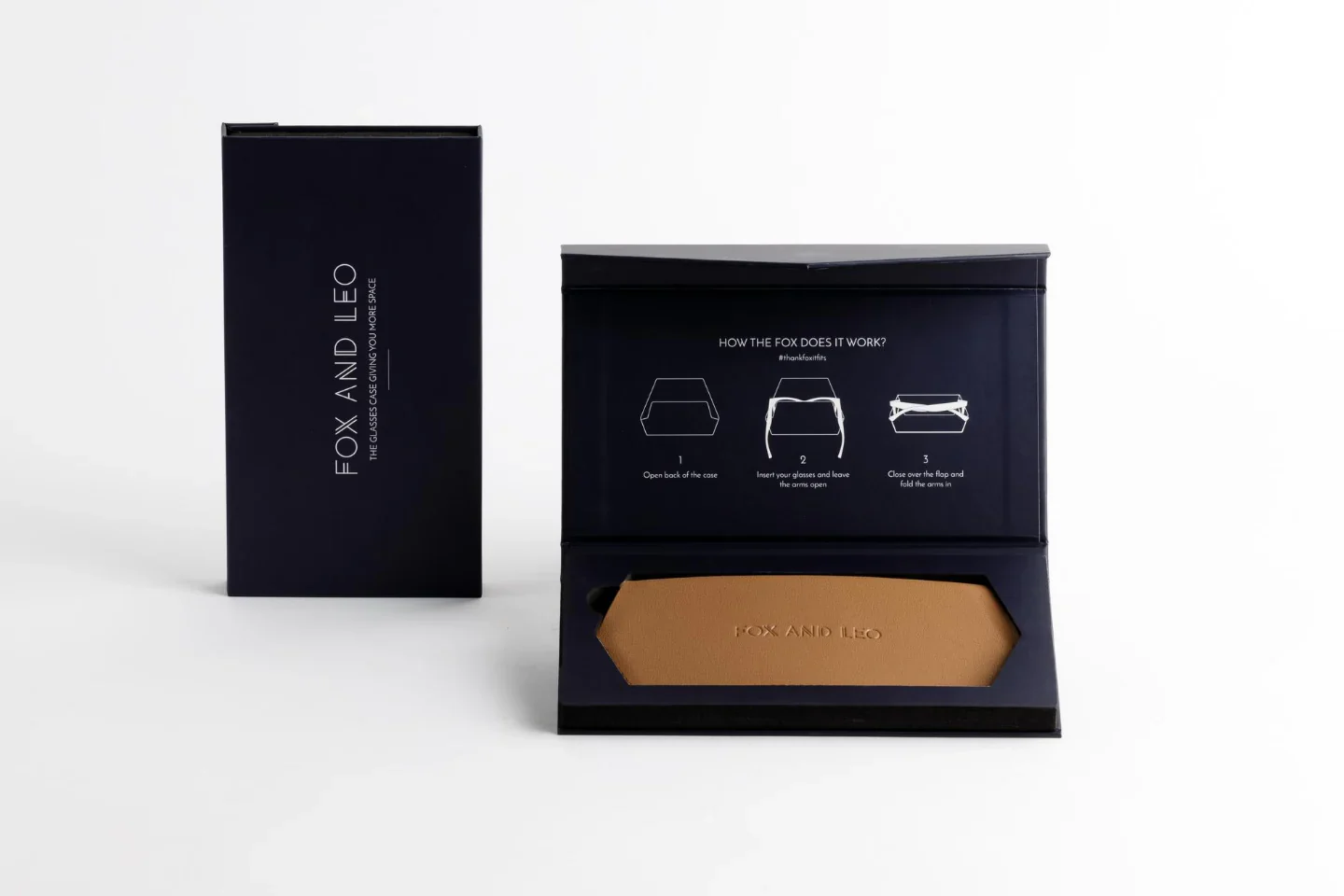 Leather Glasses Case | Tan - Image 3