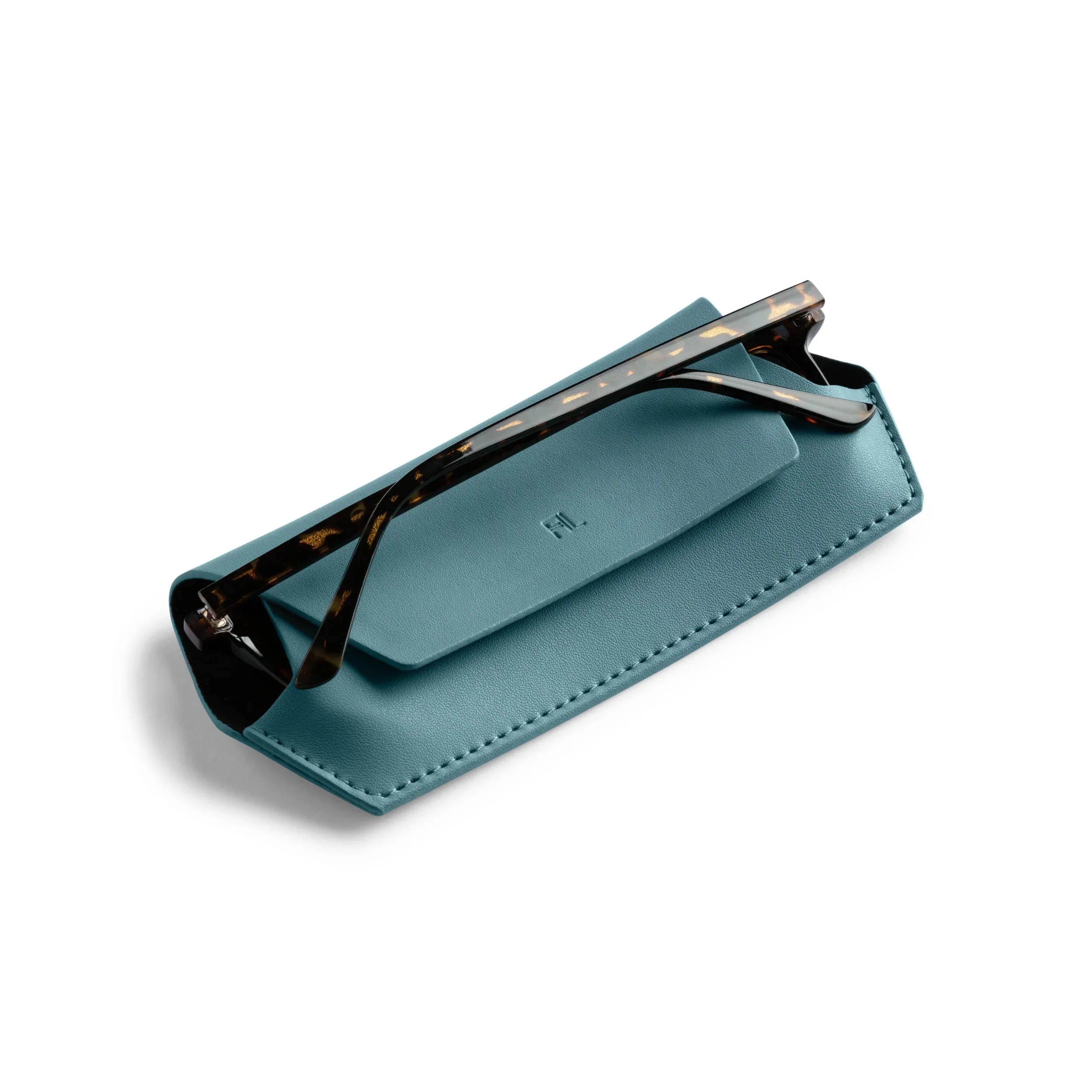 Leather Glasses Case | Teal - Image 6
