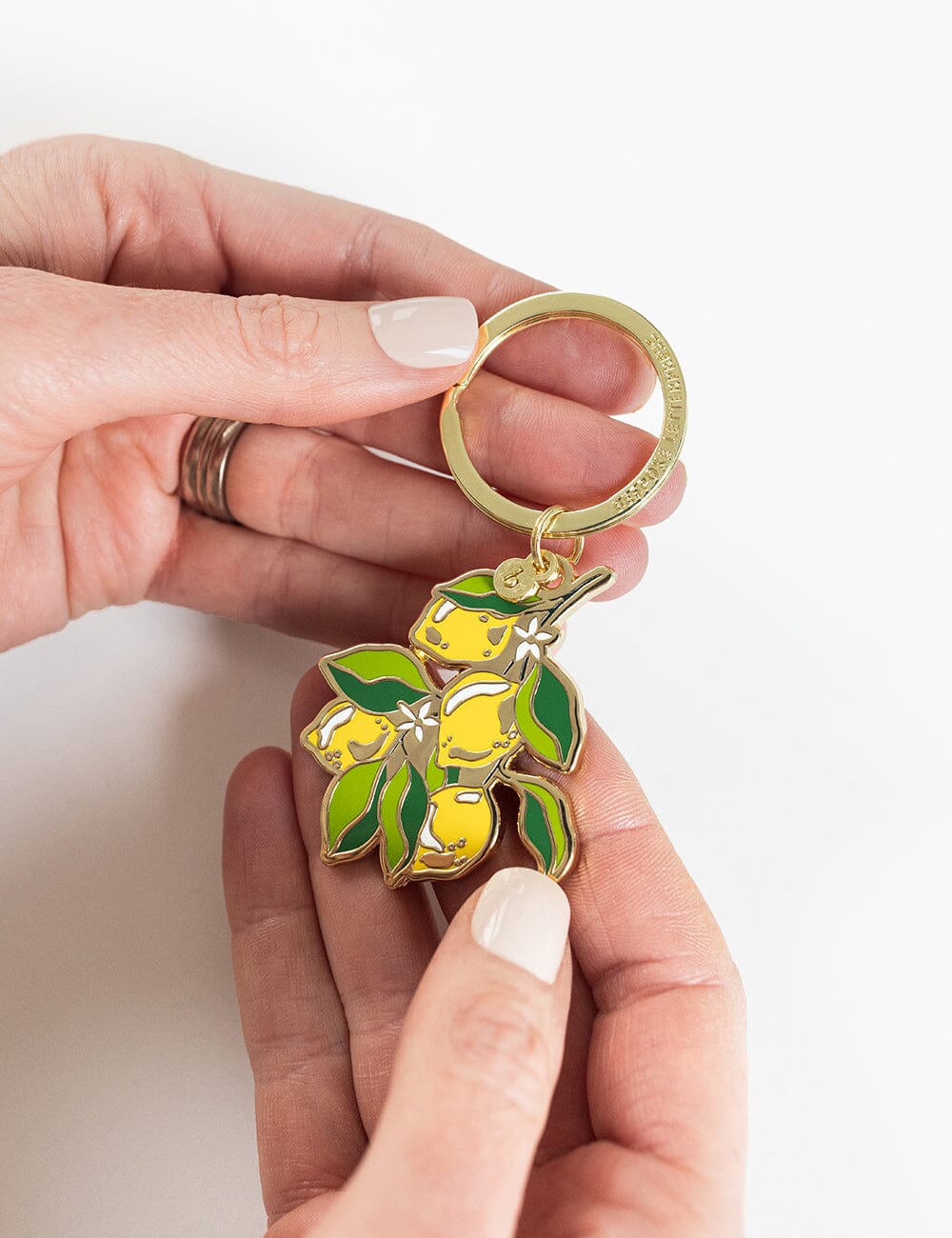 Lemon Enamel Keyring - Image 4