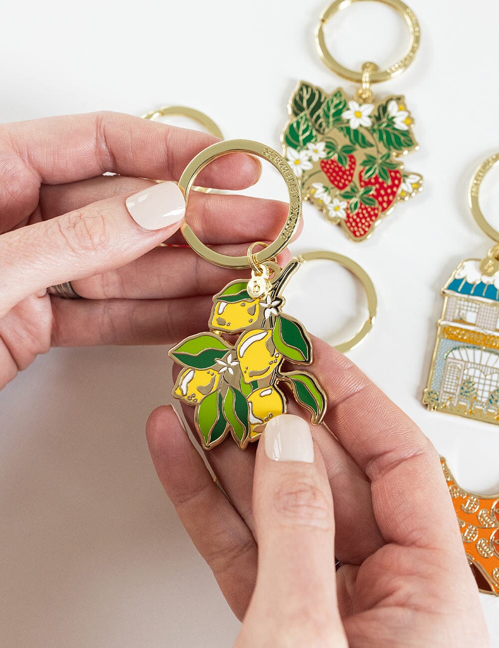 Lemon Enamel Keyring - Image 5