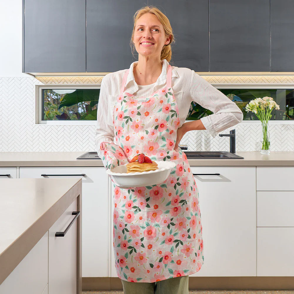 Linen Apron | Meadow Blush - Image 3