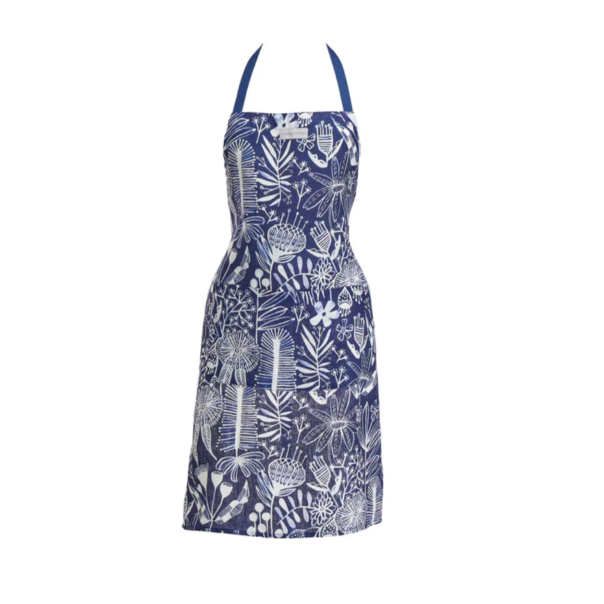 Linen Apron | Navy Natives