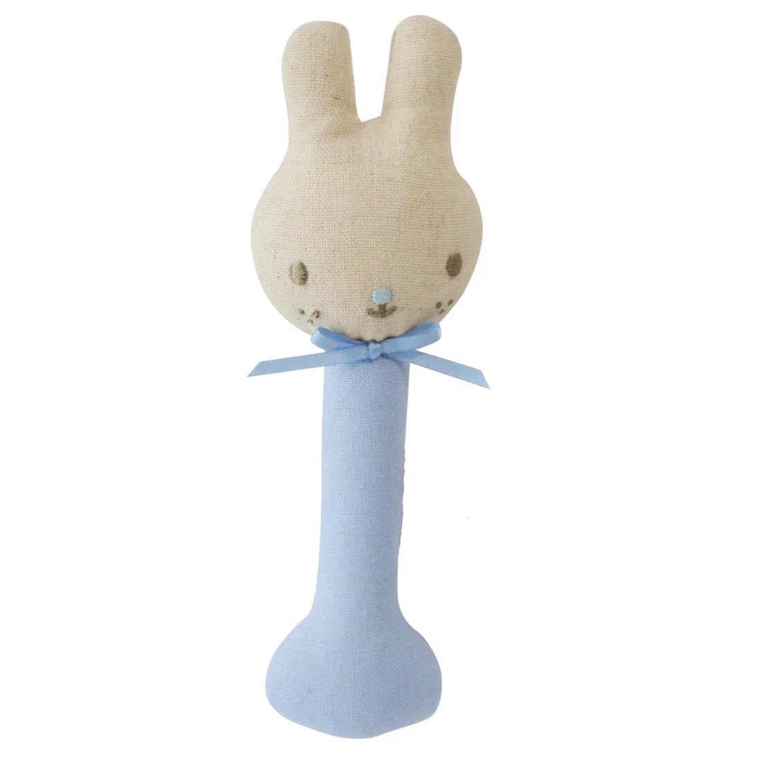 Linen Bunny Stick Rattle - Image 3