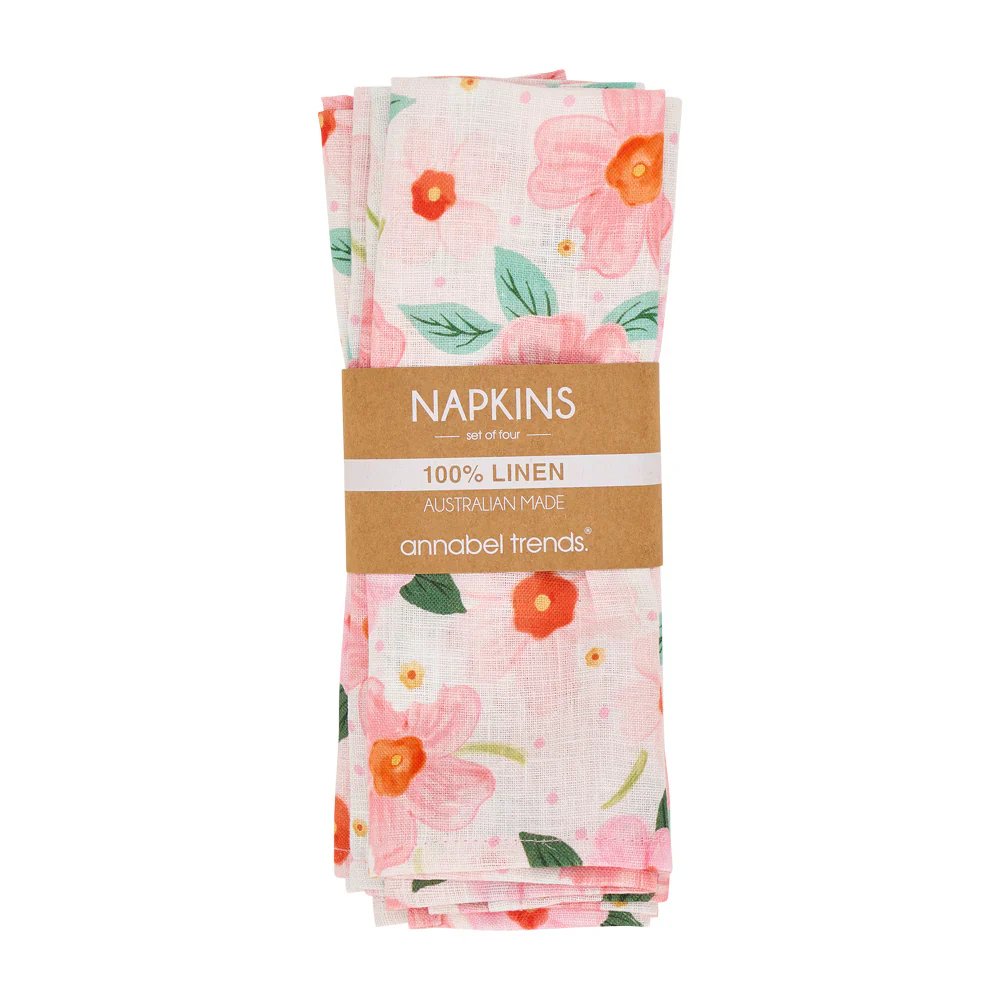 Linen Napkin Set | Meadow Blush