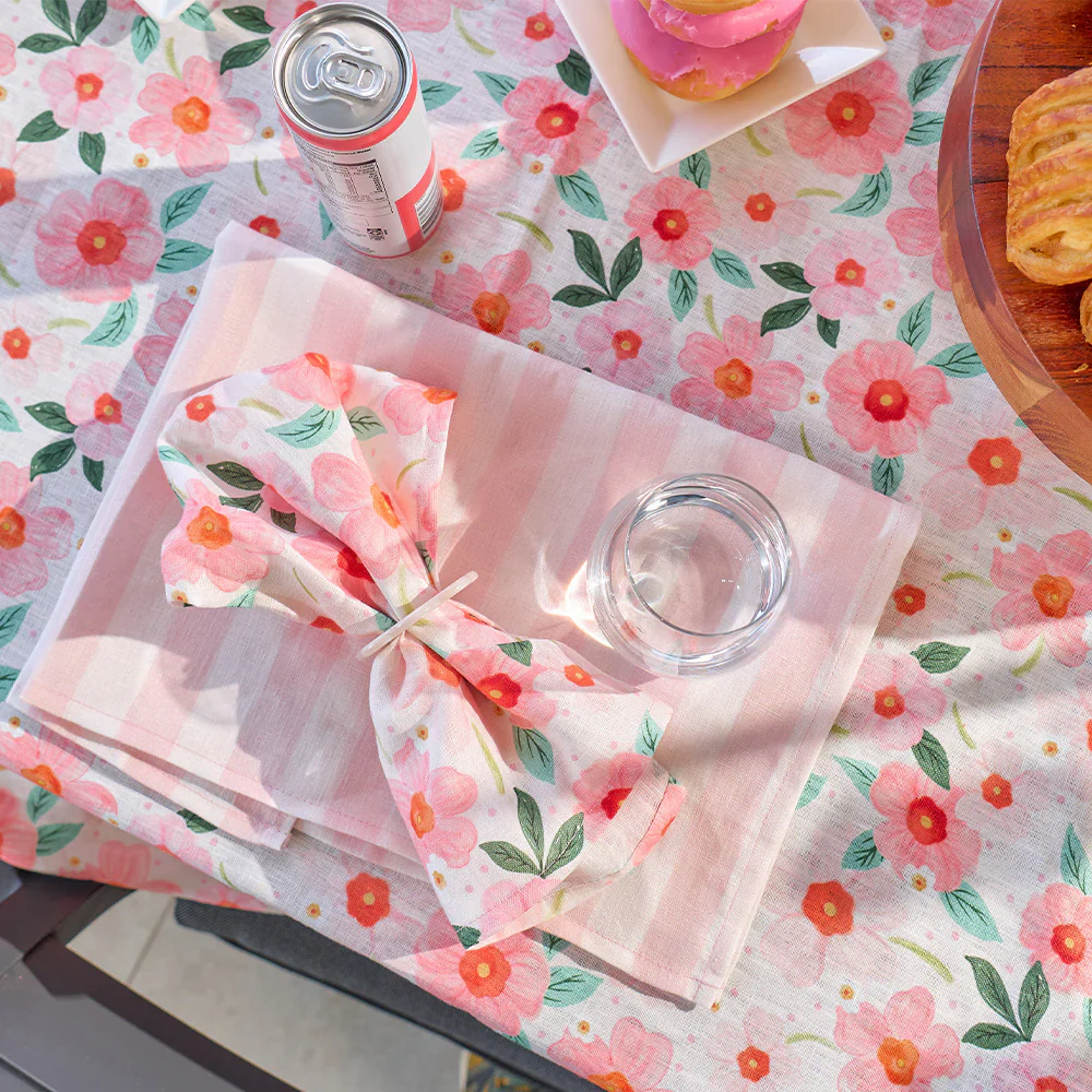 Linen Napkin Set | Meadow Blush - Image 4